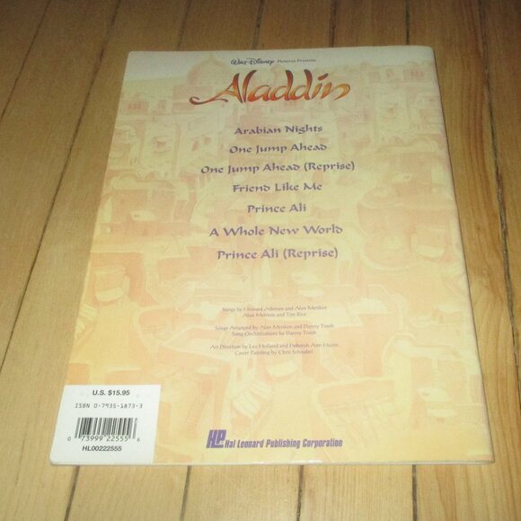 Set of 3 Disney Movie Piano Vocals Chords Music Books Frozen Lion King Aladdin - Picture 13 of 13